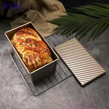 Pâine Pan 450g Non-stick de Acoperire Toast Cutii de Oțel Carbon Burduf Cu Acoperire Eco-Friendly de Copt Mucegai ustensile de Bucătărie Fierbinte