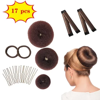 Părul Magic Maker Bun Kit Pentru Femei Moale Gogoasa De Par Styling Instrument Lumina Burete Decorarea Inel De Răsucire Styling Păr Accesorii