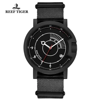 Recif de Tigru/RT Brand de Top Barbati Ceas Sport rezistent la apa Ceasuri Automate Negru de Moda Ceas Militar reloj hombre RGA9035