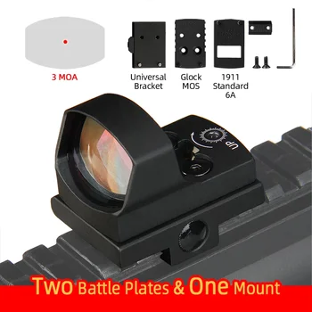 Red Dot sight Airgun domeniul de Aplicare Riflescope airsoft 3MOA Micro Dot cu vedere reflex Muntele se potrivesc 1911 G17 în Vânătoare Optica