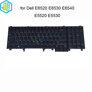 Rusă engleză de Fundal trackpoint tastatura 07T430 pentru Dell Latitude E6520 E6530 E6540 E5520 E5530 7T430 inlocuire Tastaturi