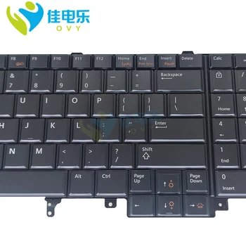 Rusă engleză de Fundal trackpoint tastatura 07T430 pentru Dell Latitude E6520 E6530 E6540 E5520 E5530 7T430 inlocuire Tastaturi Imagine 2