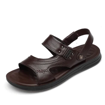 sandalias sandalen sandale-pantofi pentru bărbați para sandles heren piele slide verano v hombre sandale masculino roman sandalia plaja da