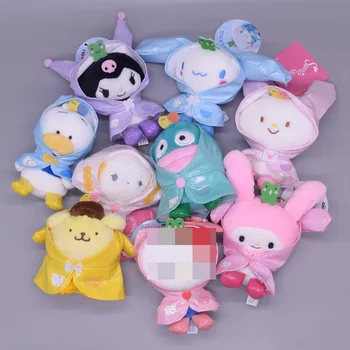 Sanrio Kawali Kuromi Hello Kitty Melodia Mea Cinnamoroll Pernă de Pluș Jucării de Pluș Breloc Umplute Papusa pentru Copii cadouri