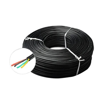 SHENGPAI VDE H05VV-F 70 de grade 300V negru 4 * 0.75 mm înveliș flexibil PVC izolate cablu de alimentare cu Cabluri Rotunde Imagine 2