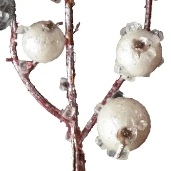 Simulare Berry Tulpinile Plantei Ginkgo Flori Uscate De Fructe Ramură Jane Decor De Crăciun Mobilier Foto Prop Aur, Argint Imagine 2