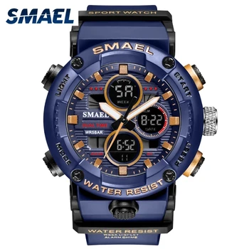 SMAEL Sport Ceas Barbati LED-uri Impermeabil Ceasuri Digitale Cronometru Mare Cadran de Ceas Pentru bărbați 8038 relogio masculino Bărbați Ceasuri Cuarț