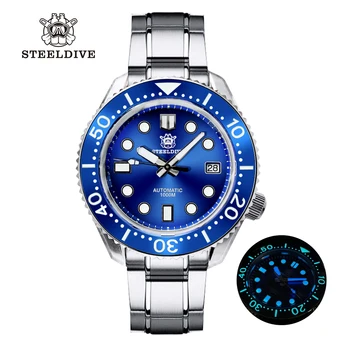 STEELDIVE MM300 Albastru 1000M Ceas Diver rezistent la apa Cristal Safir-O bucată de Caz BGW9 Luminos Automat Mechanical Ceas de mână