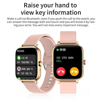 Suna Ceasul Inteligent Femei Personalizate Dial Smartwatch Pentru Android IOS Impermeabil Bluetooth Muzica Ceasuri Full Touch Brățară Ceas Bun Imagine 2