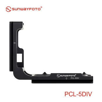SUNWAYFOTO PCL-5DIV Personalizat L Placă Suport pentru Canon 5DIV 5D4 5D Mark IV Camera Arca, într-Adevăr Dreptul de Lucruri, Benro compatibil Imagine 2