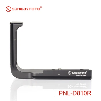 SUNWAYFOTO PNL-D810R Cap Trepied Eliberare Rapidă Placă Pentru Nikon D800 D800E D810 Cap Trepied L-suport de Eliberare Rapidă Placă