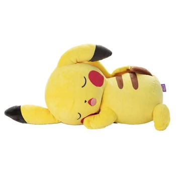 TAKARA TOMY Reale Pokemon Pokemon Plush Anime Pikachu Dormit animale de Companie Animale Drăguț de Pluș Moale Umplute Desene animate Jucarie Cadou pentru Copii Imagine 2