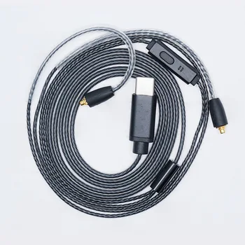 TIP C Înlocuire Cablu Căști HiFi Upgrate Cablu Mmcx Casti Cablu pentru Hure SE215/315/425/535/846 UE900 WESTONE pentru SONY