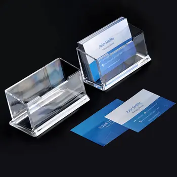 Titularul Cardului de afaceri Singur Strat cu Strat Dublu de Trei Straturi holdercard Suport Depozitare Desktop Transparent Design Simplu Imagine 2