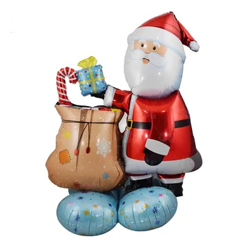 UBU Moș Crăciun Mingea Temă de Crăciun Copac Bell Carja Ciorap Fulg de nea, om de Zăpadă Modele Balon de Folie Crăciun Fericit Baloane Folie