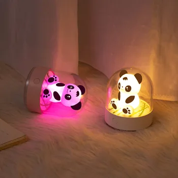 USB de Încărcare Multi-Funcția Creativ Urs Parfum Lampa de Noapte drăguț Drăguț pentru animale de Companie Drăguț Patul de Dormit Lampa Atmosferă plină de culoare a Lămpii
