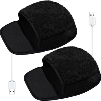 USB Mână mai Cald Încălzit Mouse-ul Mat Consumabile de Birou mai Cald Iarna Cald Mouse Pad Parte Încălzire Coperta Moale de Pluș Mouse-ul Mat Imagine 2