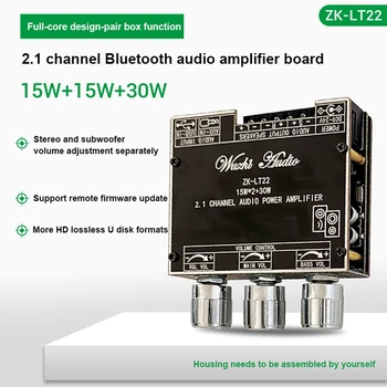 VACCINURI ZK-LT22 2.1 Canale Bluetooth 5.1 Bord Amplificator 15W+15W+30W Stereo Subwoofer TWS Adevărat Wireless Audio Bord DC9-24V