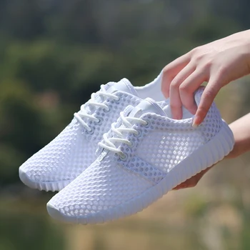 Vara gol pantofi sport unisex respirabil pantofi de funcționare a ochiurilor de plasă pantofi casual lumina de călătorie pantofi pantofi pentru femei adidași