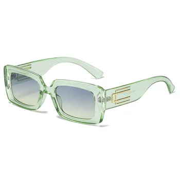 Vintage Gradient de ochelari de Soare de Designer de Brand Shades Ochelari de Bărbați și Femei de Moda Dreptunghiulară Ochelari de Soare UV400 Gafas De Sol Imagine 2