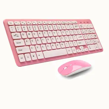 Wireless Mouse-Ul Și Tastatura Numerică Tastatura Ergonomică Teclado Laptop De Gaming Keyboard Pink Ipad RgbKeyboard De Control Pentru Pc Imagine 2