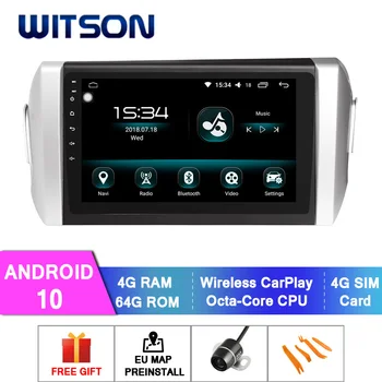 WITSON Android 10.0 DVD AUTO SISTEM pentru TOYOYA INNOVA (LHD) masina dvd player link/DAB/OBD/TPMS/DVR/Wifi/3G/4G suport