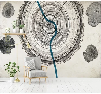 xuesu stil Nordic textura lemn simplu și modern living, dormitor, tapet personalizat murală 8D perete impermeabil pânză