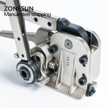 ZONESUN NOI MH35 Manual de Etansare Legat de Oțel Instrumente Pentru Curea Oțeluri Lățime De la 16 la 25mm Legat cu banda masini Imagine 2