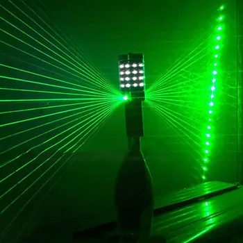 Șampanie, Vin Foc De Artificii Intermitent Stick Cu 2 Împrăștiate Laser Topper Bar, Club De Noapte Strobe Baton Sampanie Sticla De Vin Sparkler Imagine 2